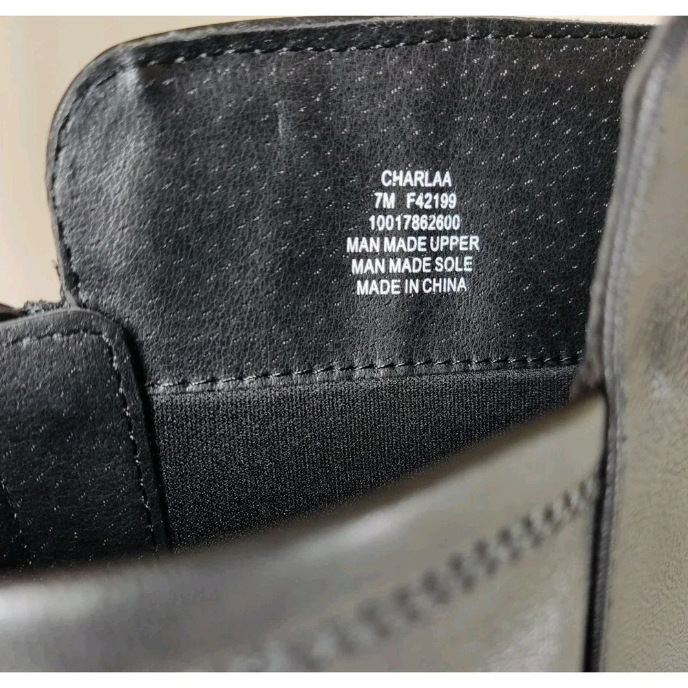 Style‎ & Co. Womens Charlaa Faux Leather Over-The-Knee Boots | Black Sm | 7M